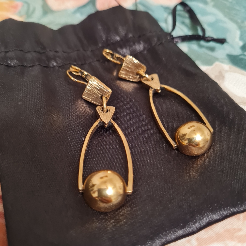 Gold-tone Long Earrings